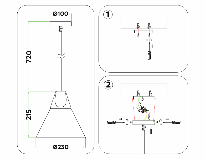 TR8195 WH/LW белый/светлое дерево E27 max 40W D230*935